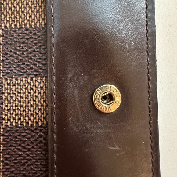 PREOWNED Authentic Louis Vuitton French Wallet (Damier Ebene Canvas) - Picture 8 of 13